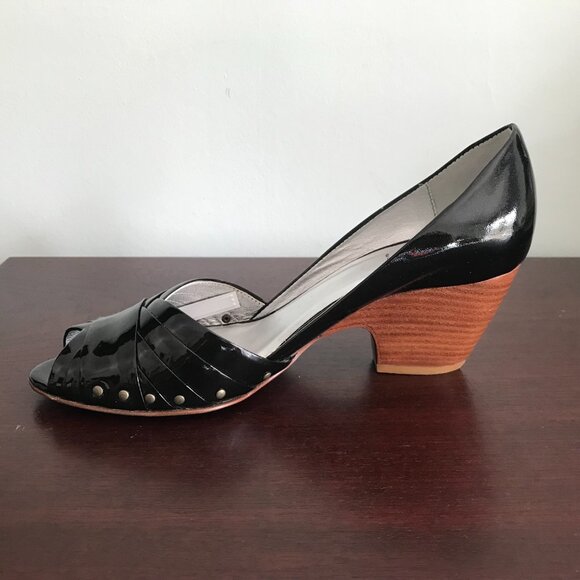 Le Due by Due Farina | Black Patent D'Orsay Heels - Picture 9 of 10